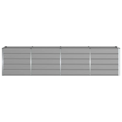 vidaXL Planter Light Grey 320 x 80 x 75 cm Steel
