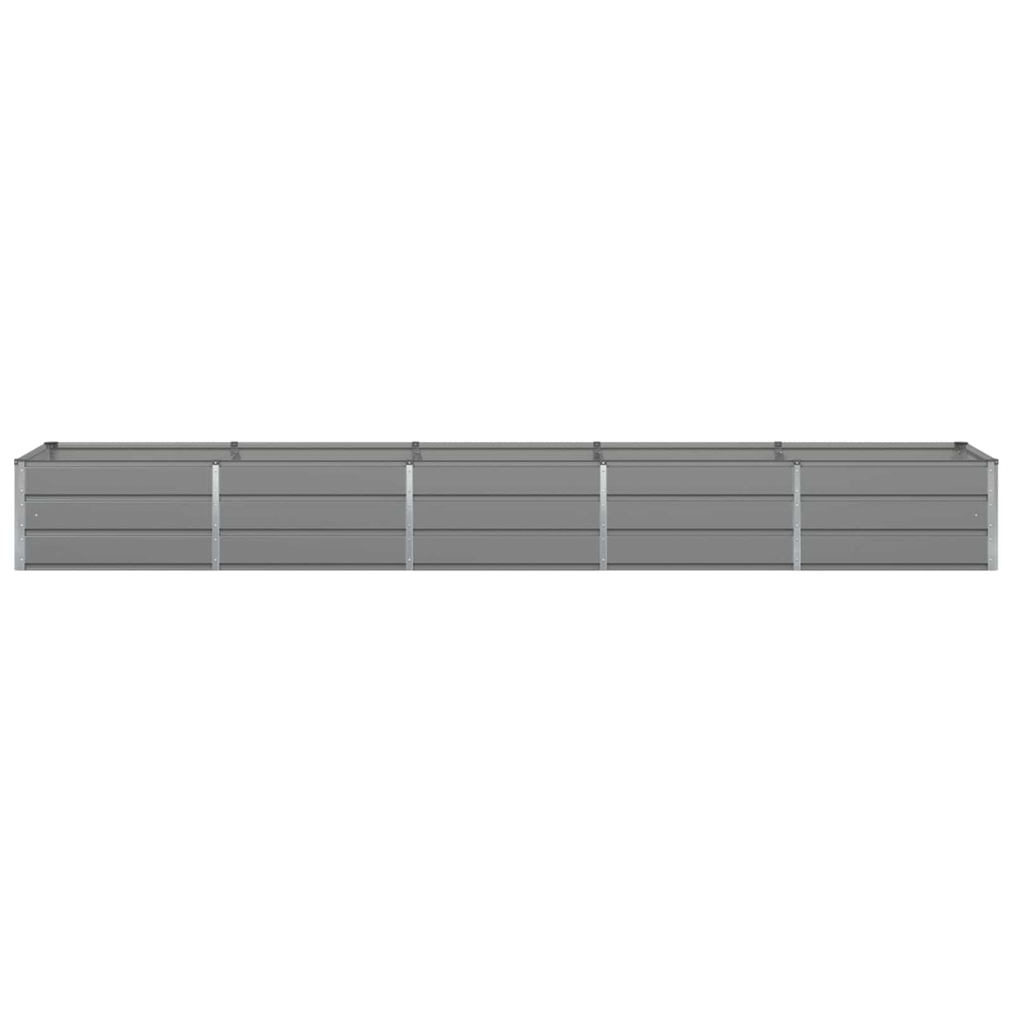 vidaXL Planter Light Grey 400 x 80 x 45 cm Steel