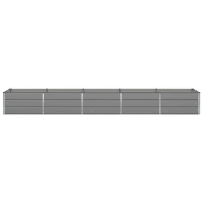 vidaXL Planter Light Grey 400 x 80 x 45 cm Steel