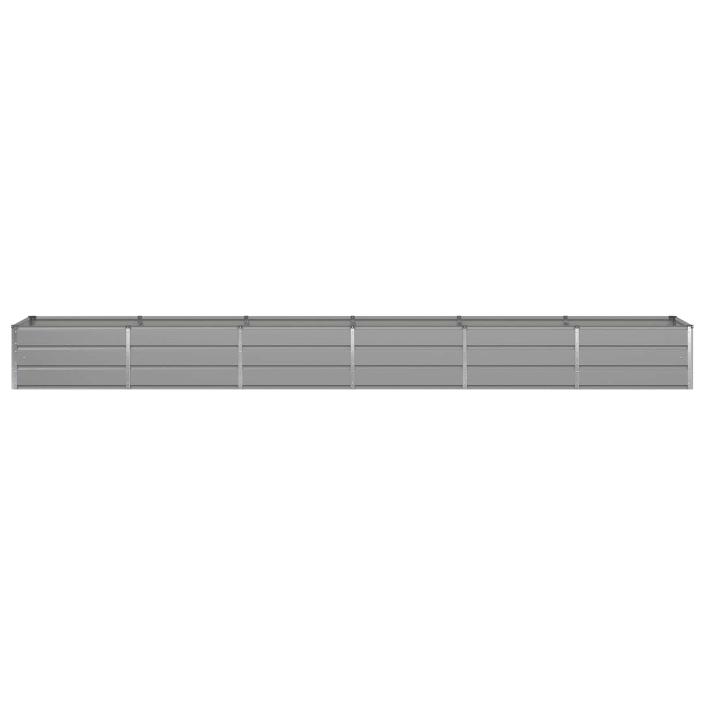 vidaXL Planter Light Grey 480 x 80 x 45 cm Steel