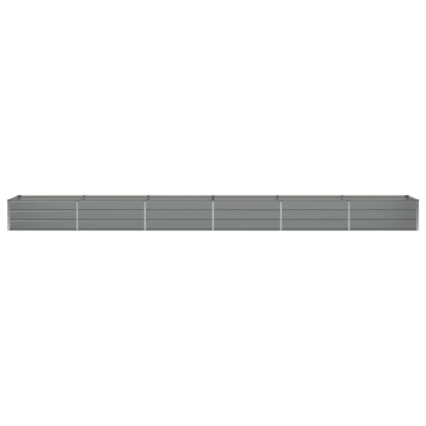vidaXL Planter Light Grey 600 x 80 x 45 cm Steel