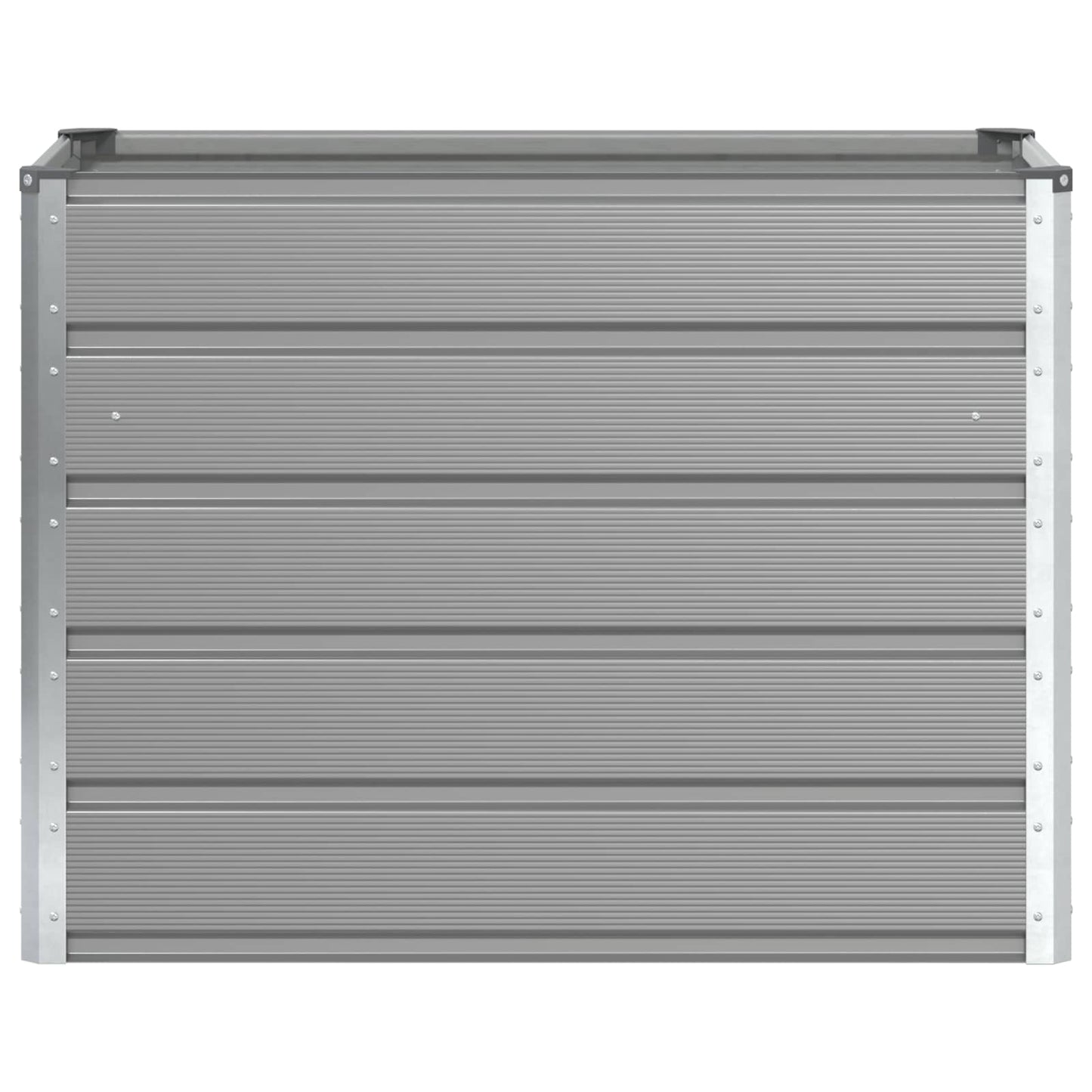 vidaXL Planter Light Grey 100 x 50 x 77 cm Galvanised Steel