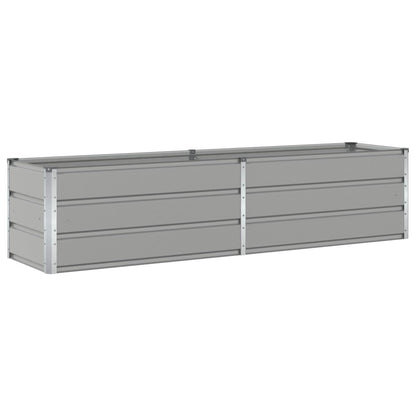 vidaXL Planter Light Grey 195 x 50 x 45 cm Galvanised Steel