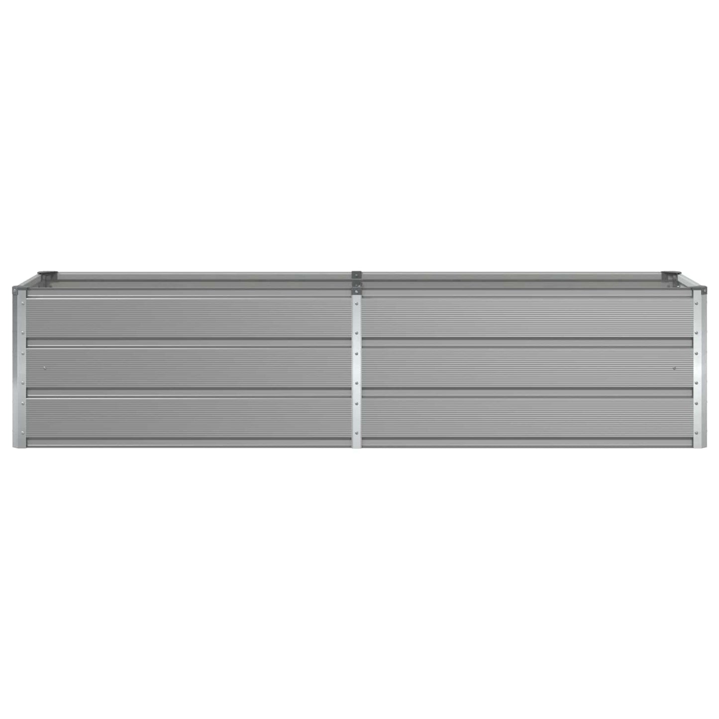 vidaXL Planter Light Grey 195 x 50 x 45 cm Galvanised Steel