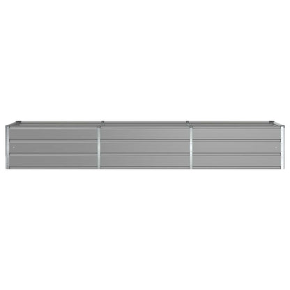 vidaXL Planter Light Grey 290 x 50 x 45 cm Galvanised Steel