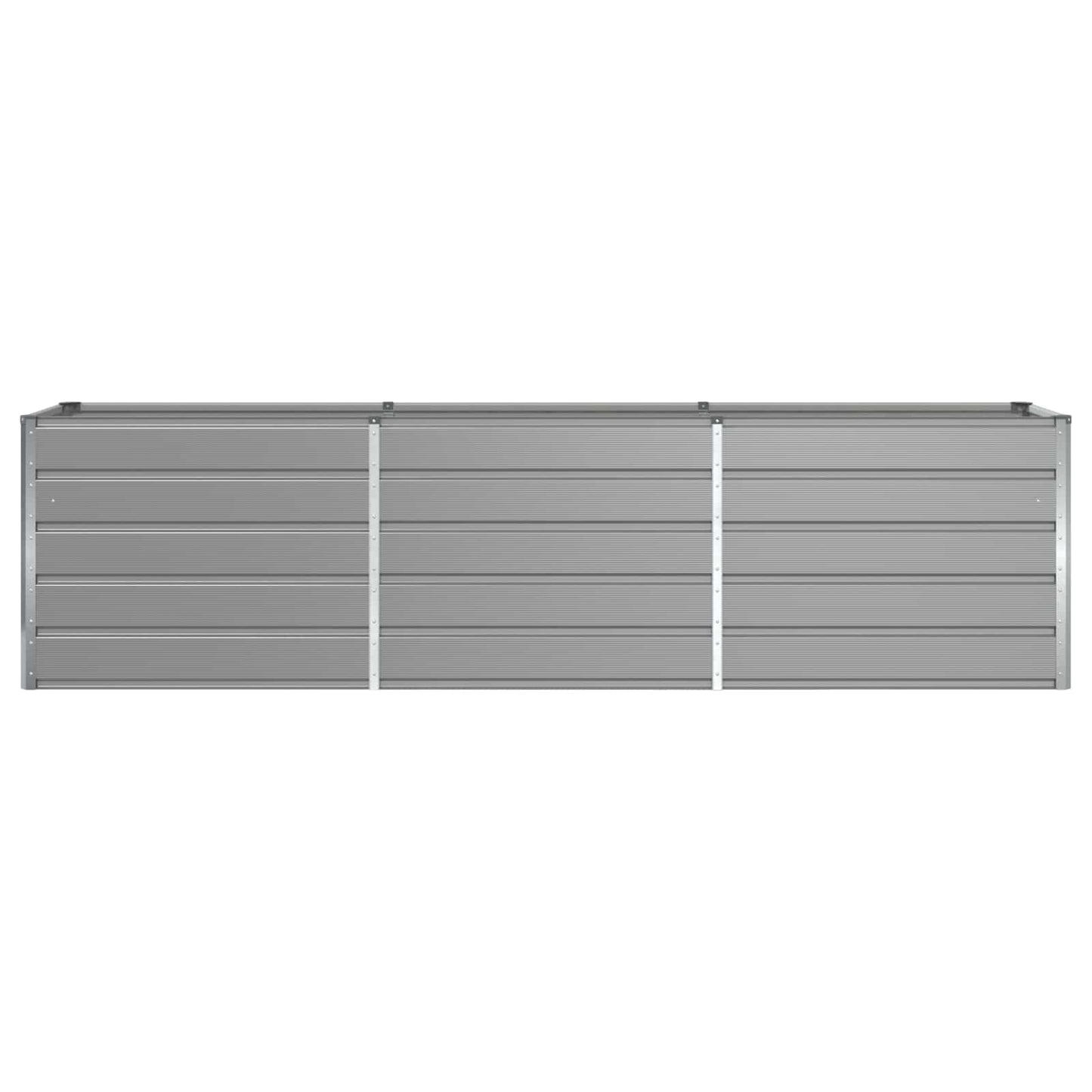 vidaXL Planter Light Grey 290 x 50 x 75 cm Galvanised Steel