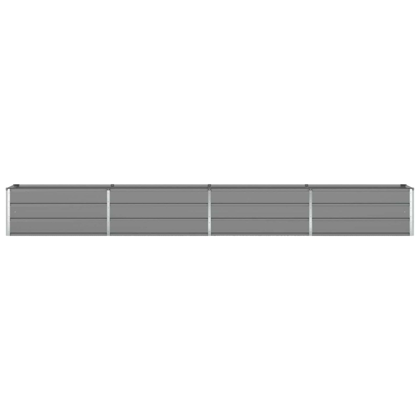 vidaXL Planter Light Grey 385 x 50 x 45 cm Galvanised Steel