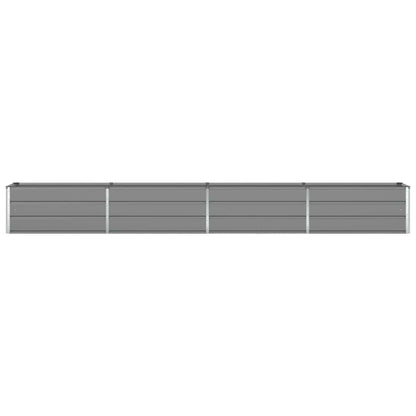 vidaXL Planter Light Grey 385 x 50 x 45 cm Galvanised Steel