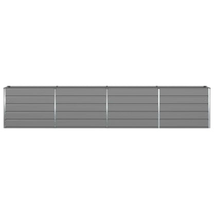 vidaXL Planter Light Grey 385 x 50 x 75 cm Galvanised Steel