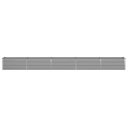 vidaXL Planter Light Grey 480 x 50 x 45 cm Galvanised Steel