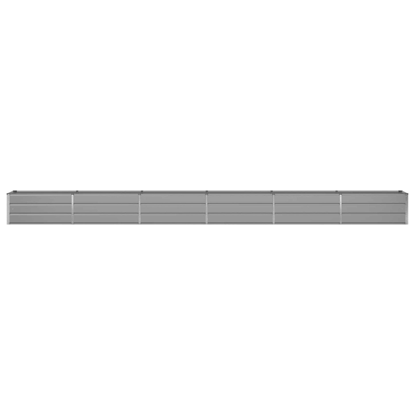 vidaXL Planter Light Grey 580 x 50 x 45 cm Galvanised Steel