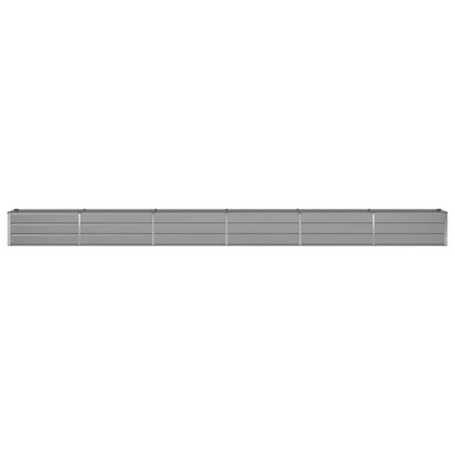 vidaXL Planter Light Grey 580 x 50 x 45 cm Galvanised Steel
