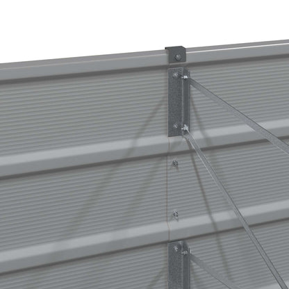 vidaXL Planter Light Grey 770 x 50 x 45 cm Galvanised Steel