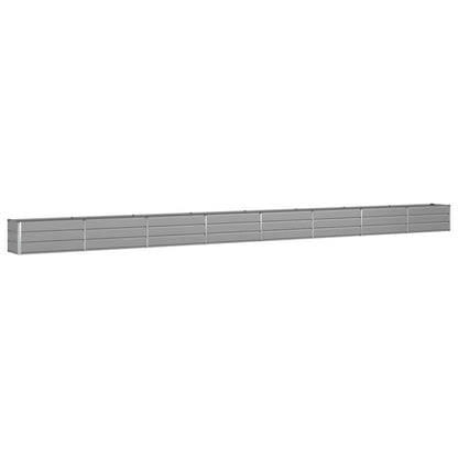 vidaXL Planter Light Grey 770 x 50 x 45 cm Galvanised Steel