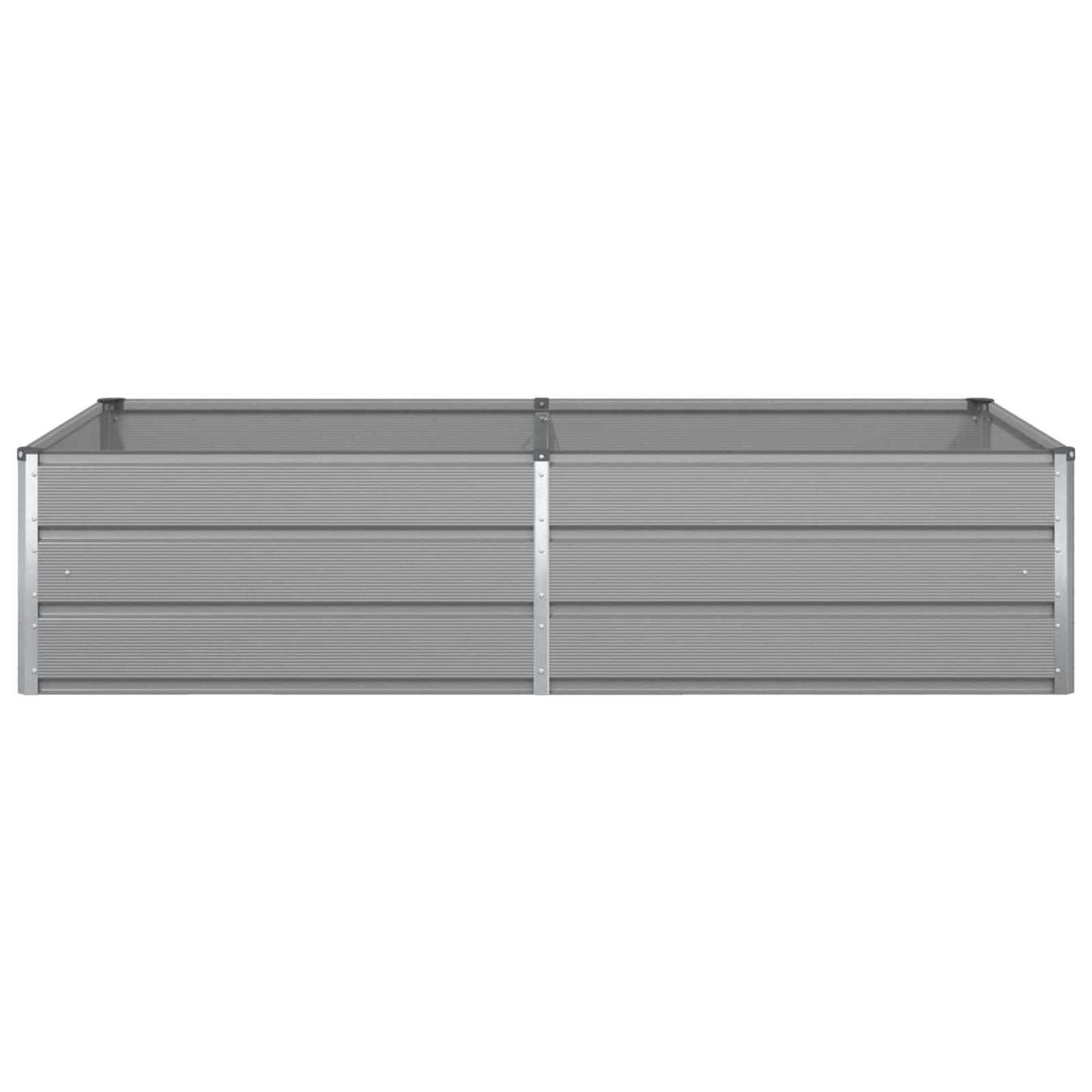 vidaXL Planter Light Grey 195 x 100 x 45 cm Galvanised Steel