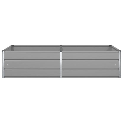 vidaXL Planter Light Grey 195 x 100 x 45 cm Galvanised Steel