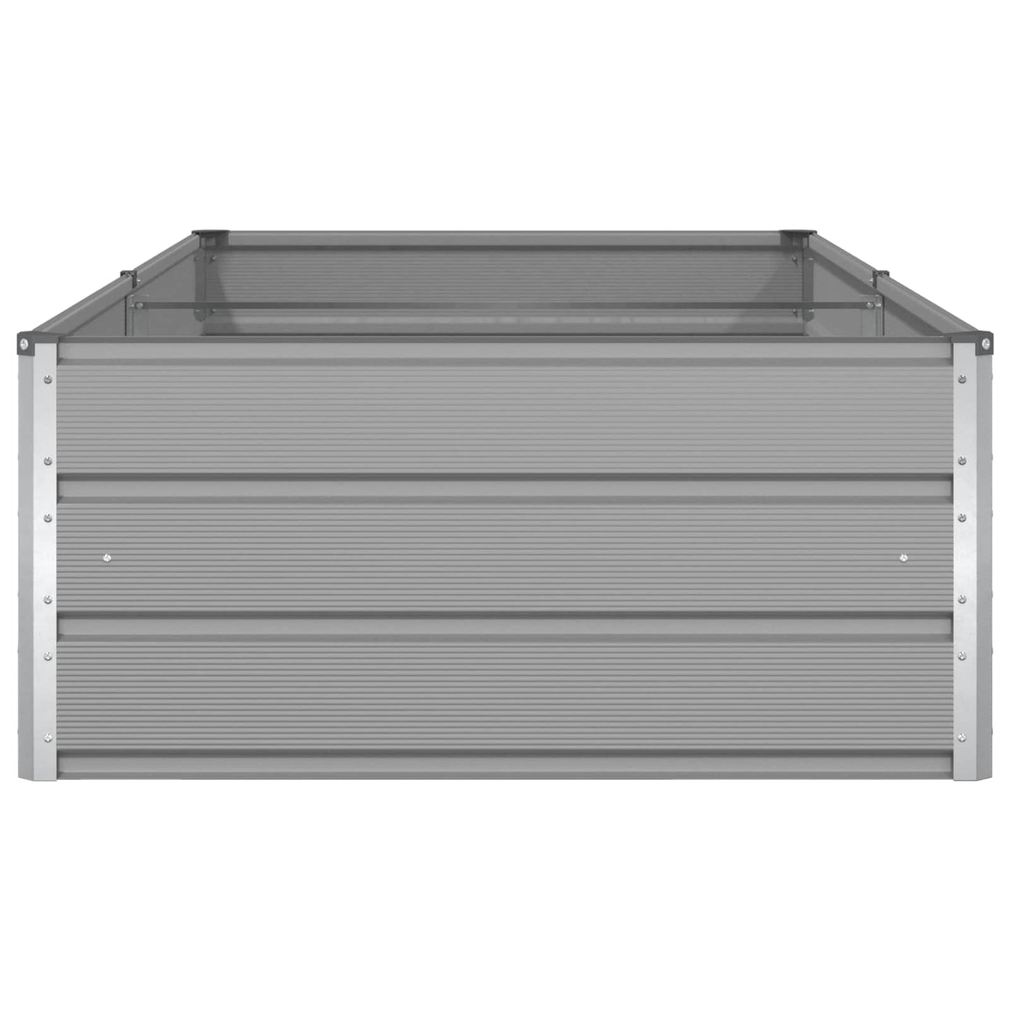 vidaXL Planter Light Grey 195 x 100 x 45 cm Galvanised Steel