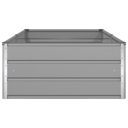 vidaXL Planter Light Grey 195 x 100 x 45 cm Galvanised Steel