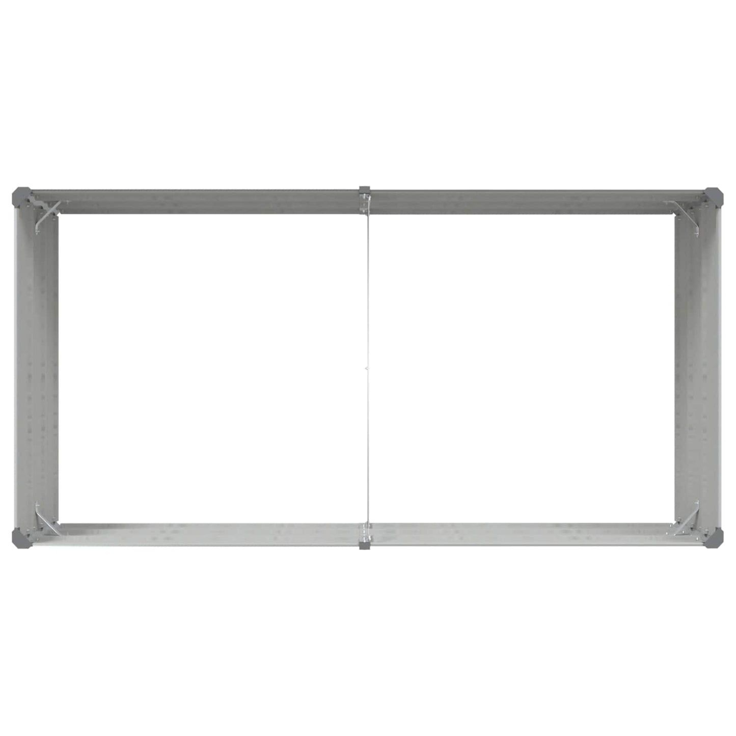 vidaXL Planter Light Grey 195 x 100 x 45 cm Galvanised Steel