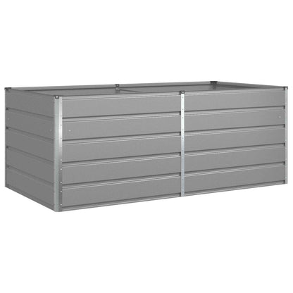 vidaXL Planter Light Grey 195 x 100 x 75 cm Galvanised Steel