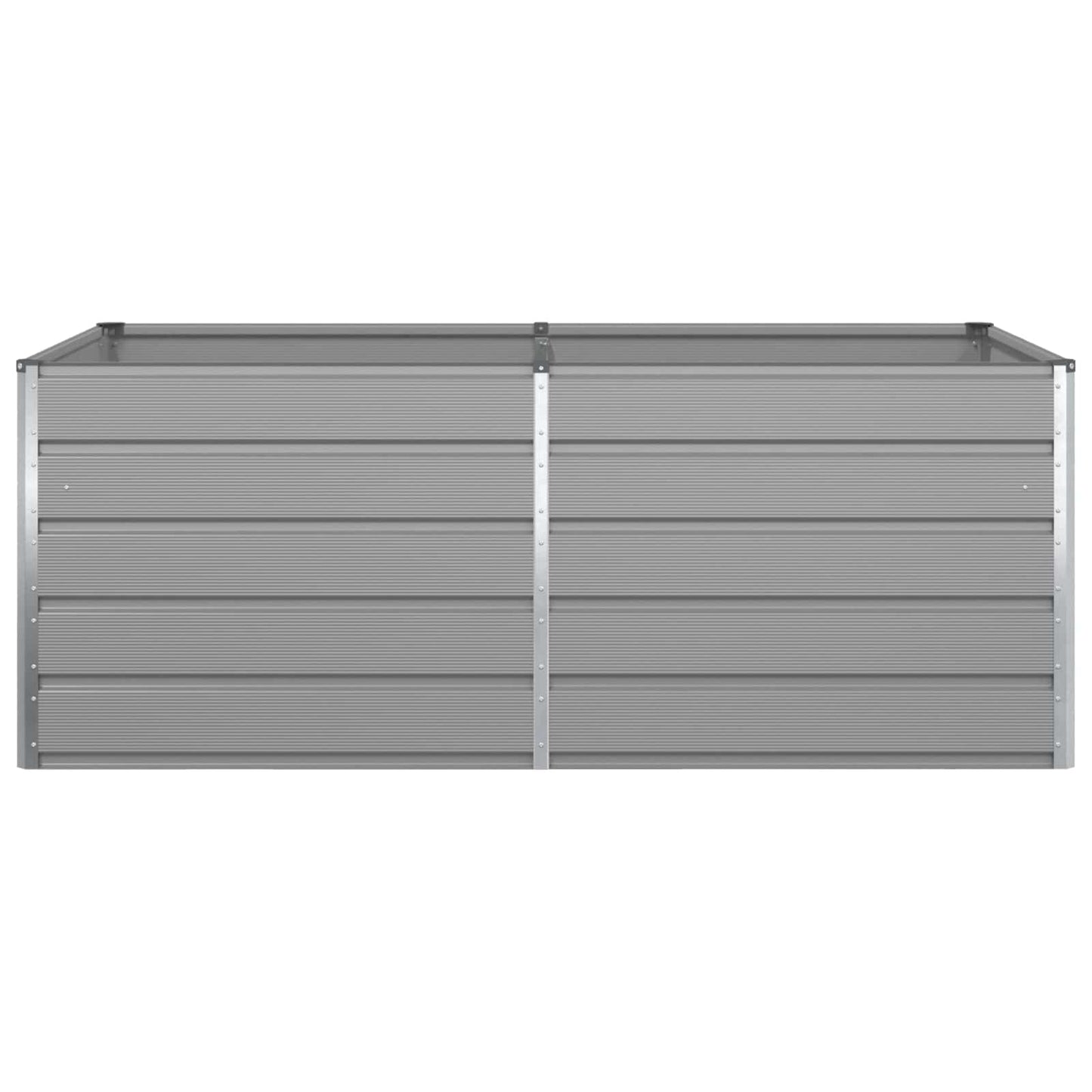 vidaXL Planter Light Grey 195 x 100 x 75 cm Galvanised Steel