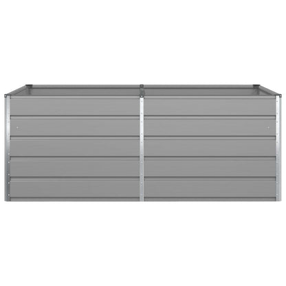 vidaXL Planter Light Grey 195 x 100 x 75 cm Galvanised Steel