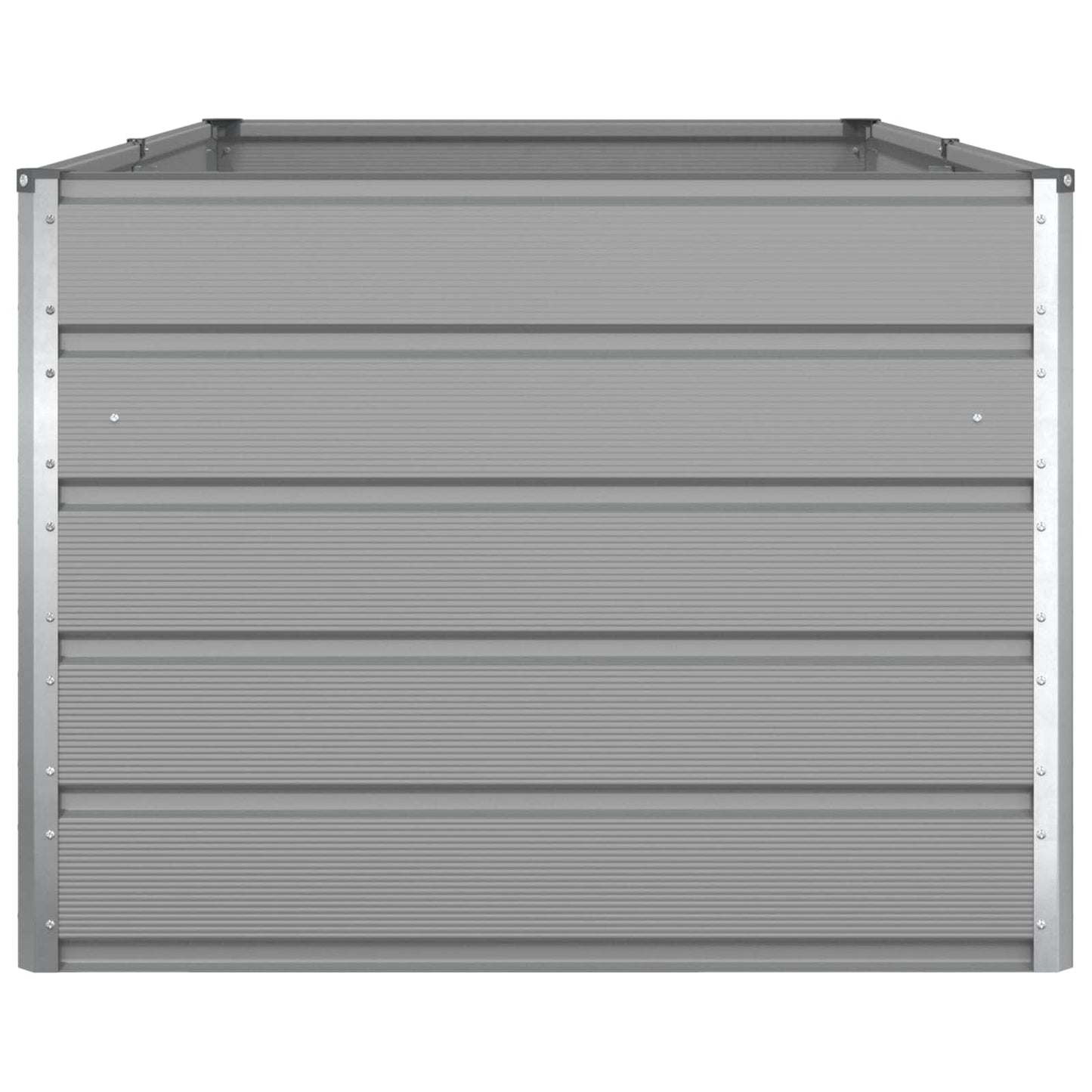 vidaXL Planter Light Grey 195 x 100 x 75 cm Galvanised Steel