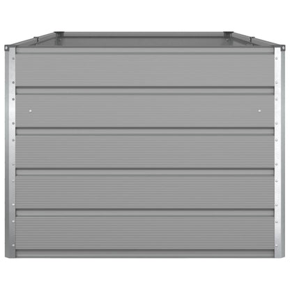 vidaXL Planter Light Grey 195 x 100 x 75 cm Galvanised Steel