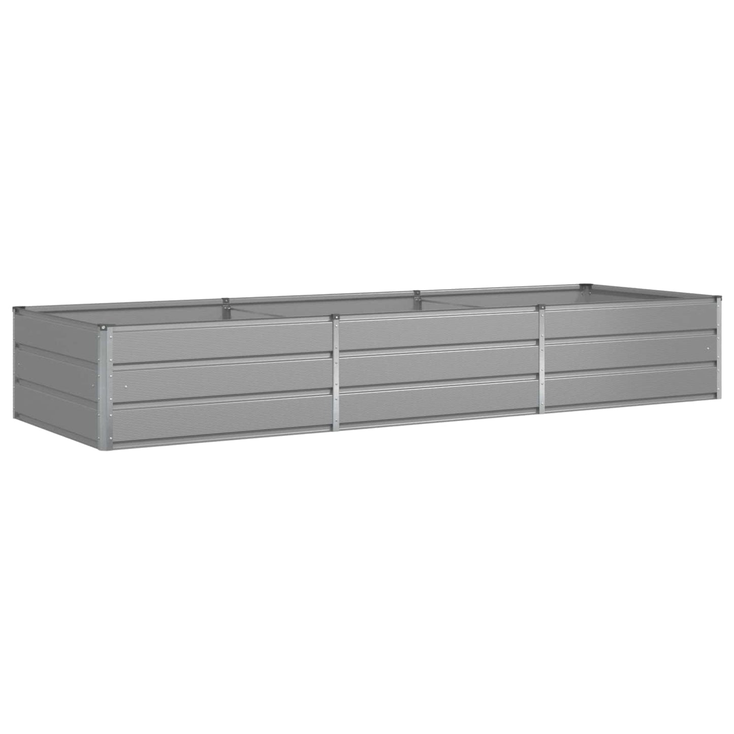 vidaXL Planter Light Grey 290 x 100 x 45 cm Galvanised Steel