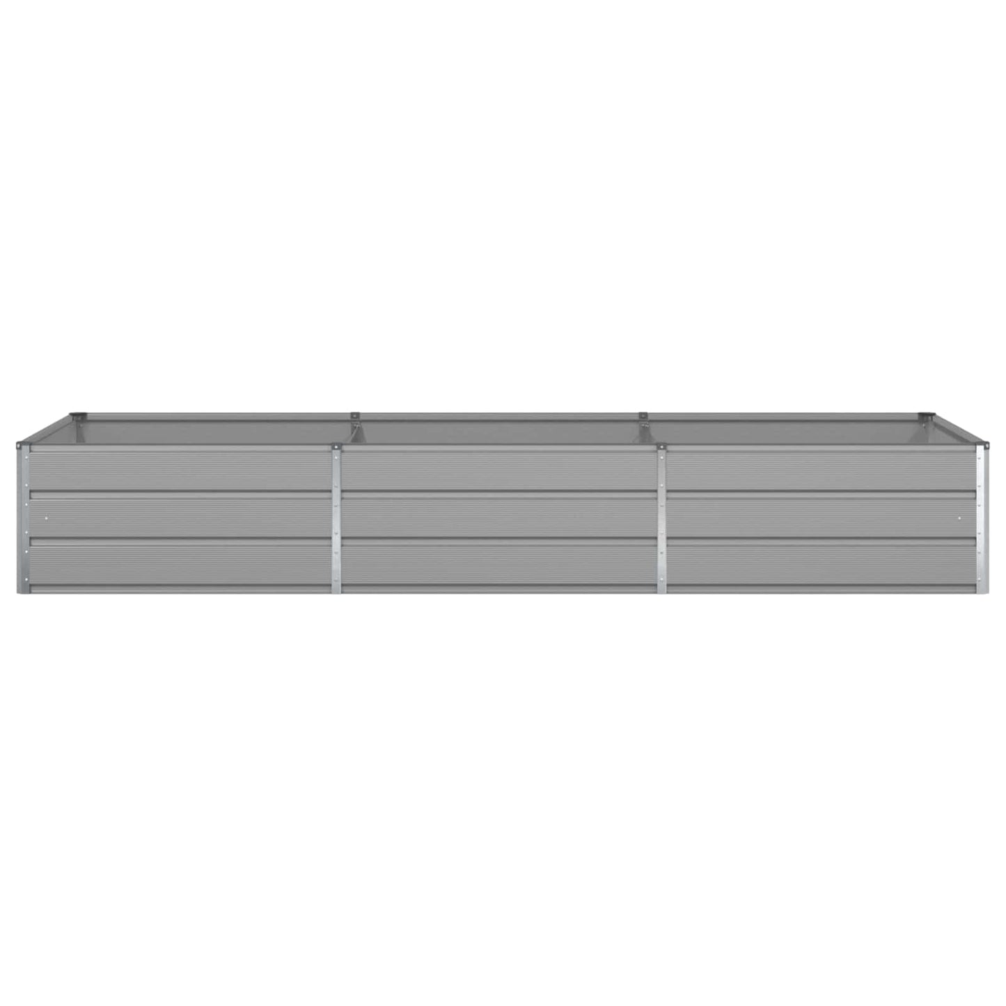 vidaXL Planter Light Grey 290 x 100 x 45 cm Galvanised Steel
