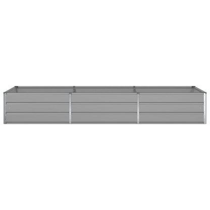 vidaXL Planter Light Grey 290 x 100 x 45 cm Galvanised Steel