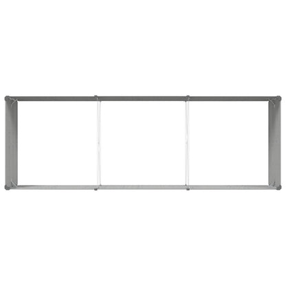 vidaXL Planter Light Grey 290 x 100 x 45 cm Galvanised Steel