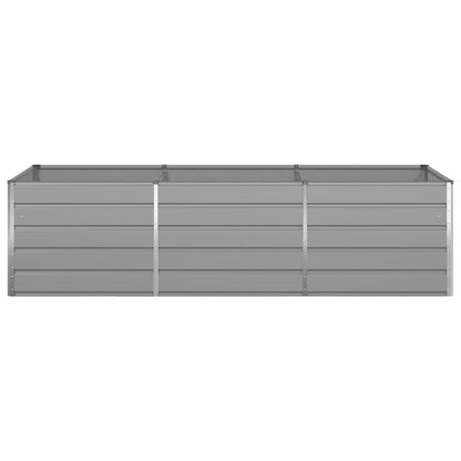vidaXL Planter Light Grey 290 x 100 x 75 cm Galvanised Steel