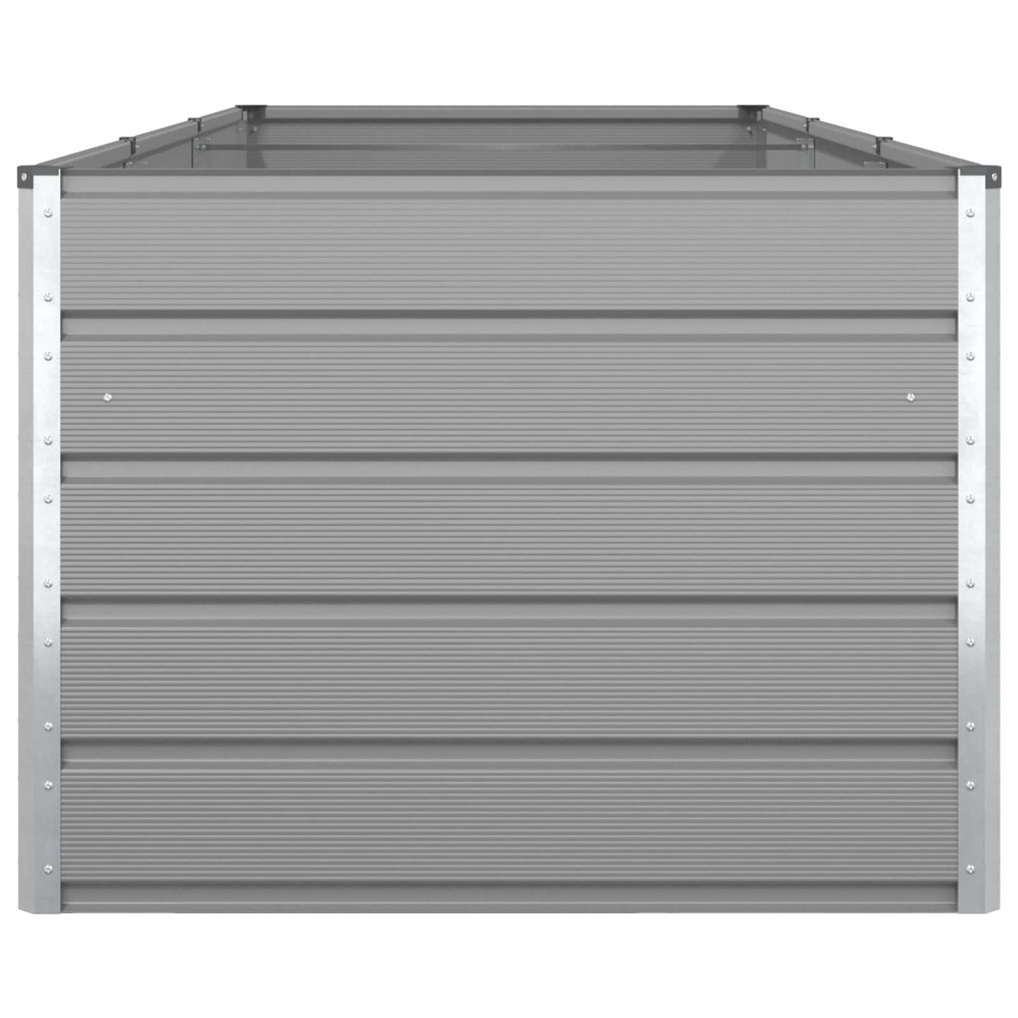 vidaXL Planter Light Grey 290 x 100 x 75 cm Galvanised Steel