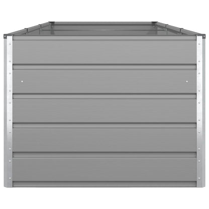 vidaXL Planter Light Grey 290 x 100 x 75 cm Galvanised Steel