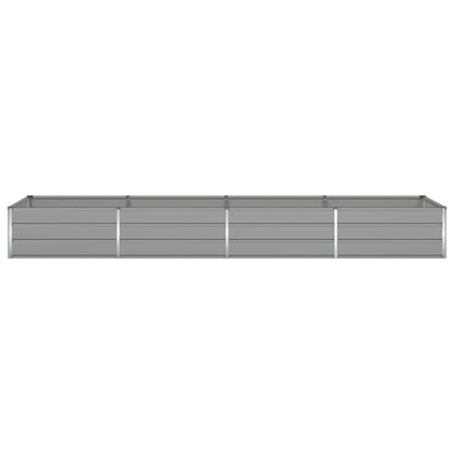 vidaXL Planter Light Grey 385 x 100 x 45 cm Galvanised Steel