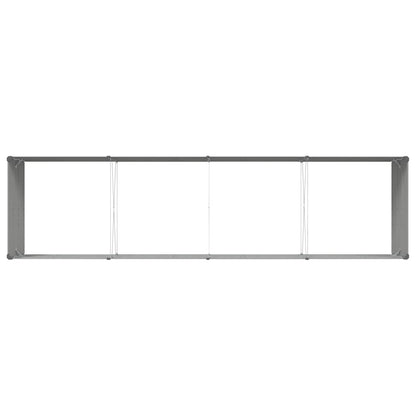 vidaXL Planter Light Grey 385 x 100 x 45 cm Galvanised Steel