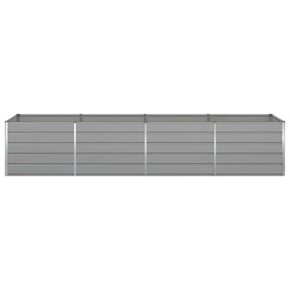 vidaXL Planter Light Grey 385 x 100 x 75 cm Galvanised Steel