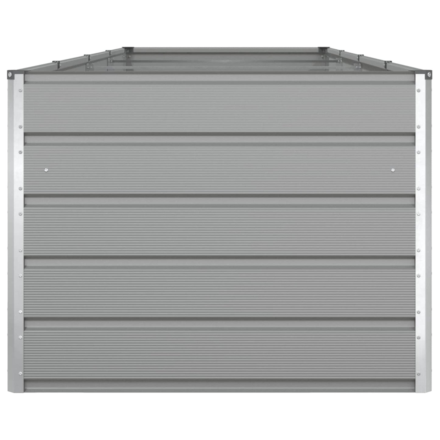 vidaXL Planter Light Grey 385 x 100 x 75 cm Galvanised Steel