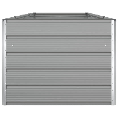 vidaXL Planter Light Grey 385 x 100 x 75 cm Galvanised Steel