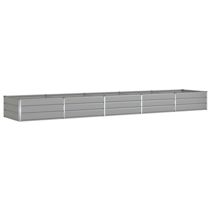 vidaXL Planter Light Grey 480 x 100 x 45 cm Galvanised Steel