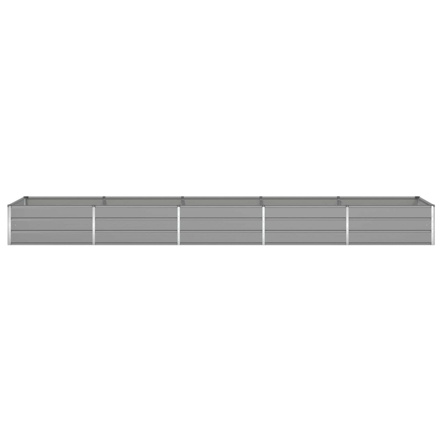 vidaXL Planter Light Grey 480 x 100 x 45 cm Galvanised Steel