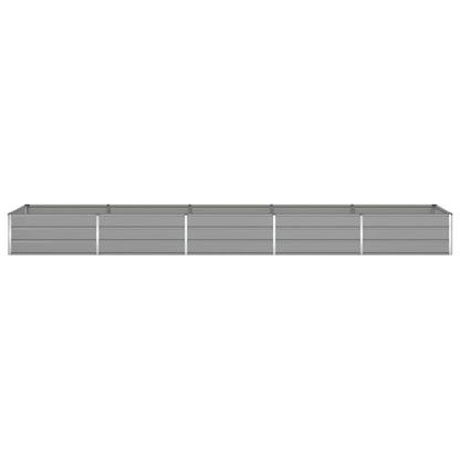 vidaXL Planter Light Grey 480 x 100 x 45 cm Galvanised Steel