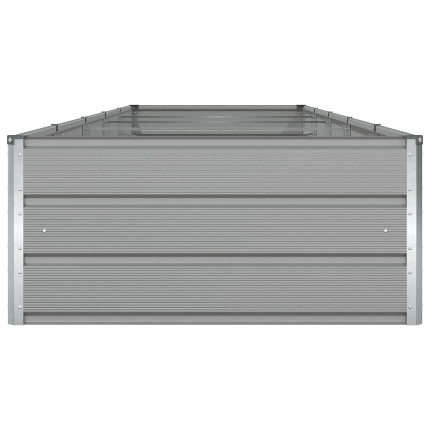 vidaXL Planter Light Grey 480 x 100 x 45 cm Galvanised Steel