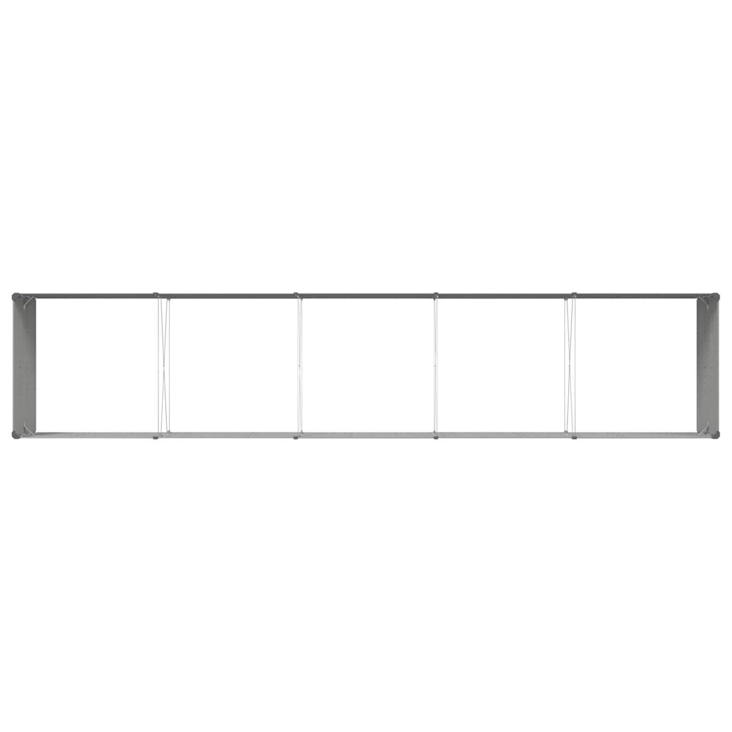 vidaXL Planter Light Grey 480 x 100 x 45 cm Galvanised Steel