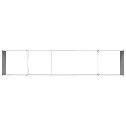 vidaXL Planter Light Grey 480 x 100 x 45 cm Galvanised Steel