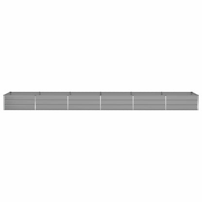 vidaXL Planter Light Grey 580 x 100 x 45 cm Galvanised Steel