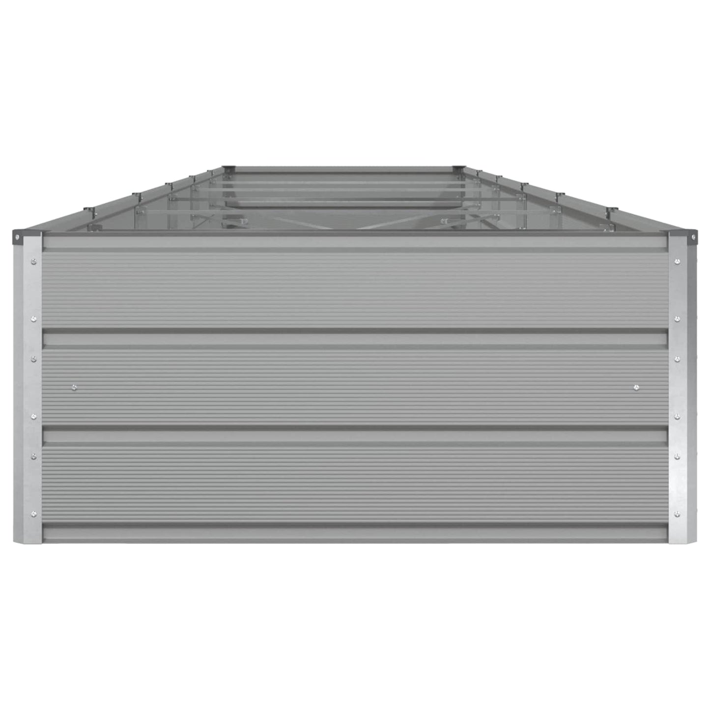 vidaXL Planter Light Grey 580 x 100 x 45 cm Galvanised Steel