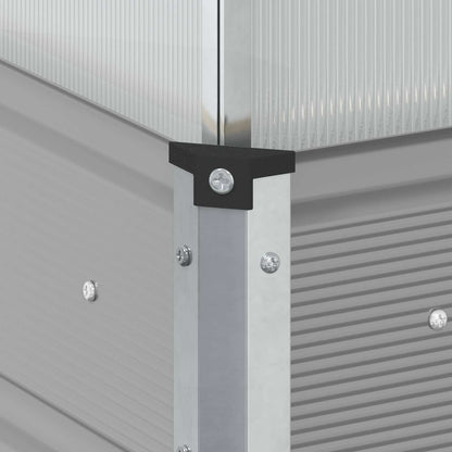 vidaXL Planter Light Grey 100 x 100 x 77 cm Galvanised Steel