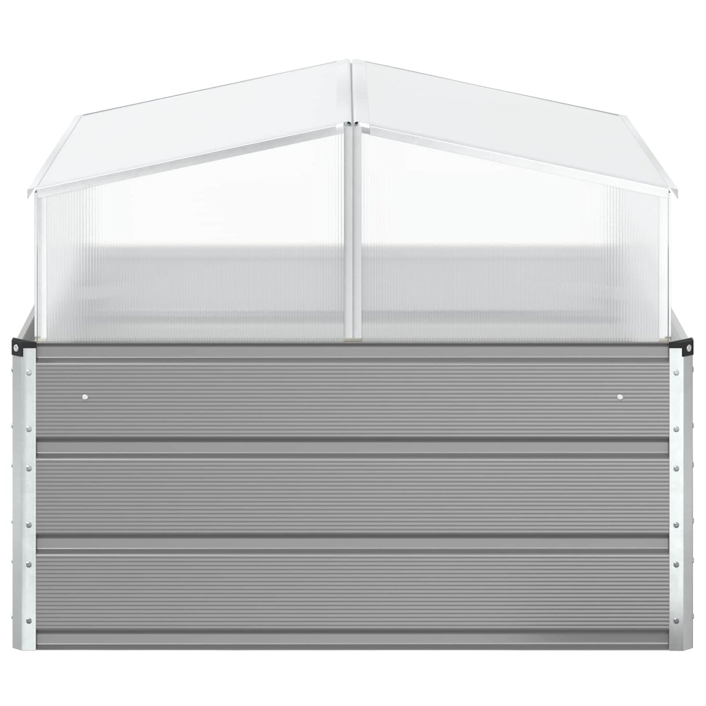 vidaXL Planter Light Grey 100 x 100 x 77 cm Galvanised Steel